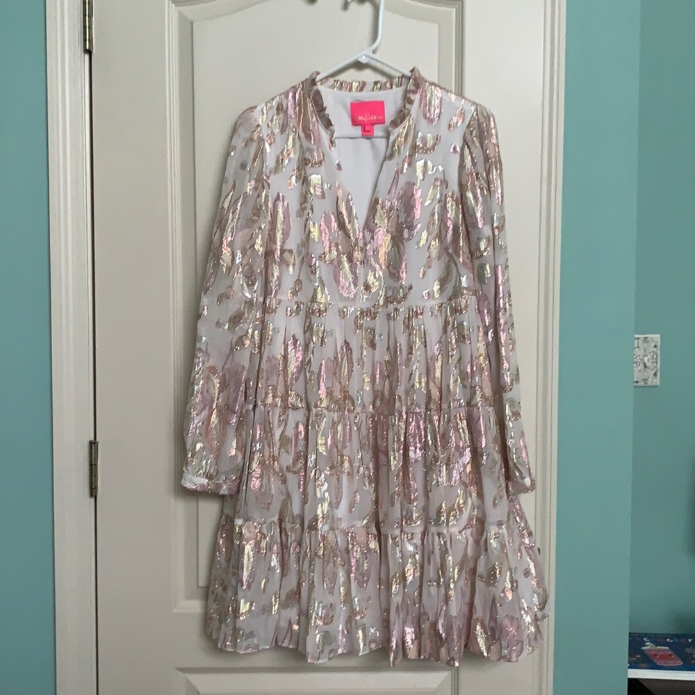 Lilly Pulitzer Sarita Tiered Silk Dress